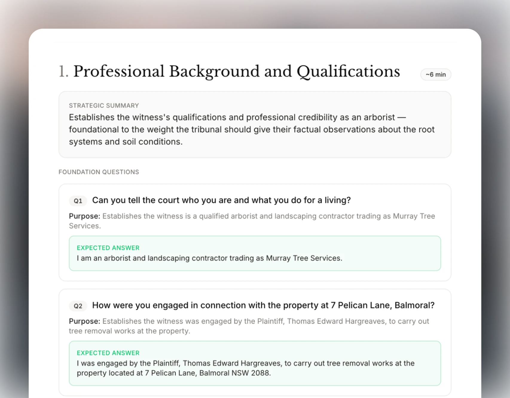 A Juriton examination-preparation workspace